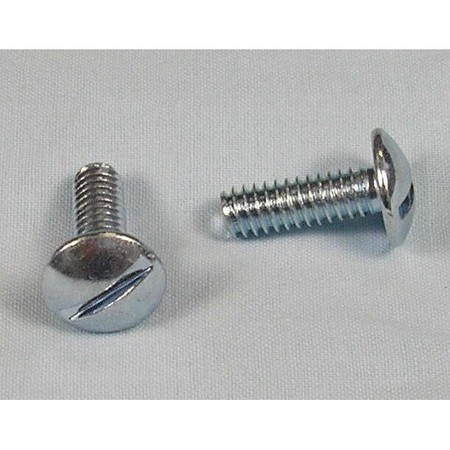 CAR DEALER DEPOT Slotted Round License Plate Screw For Nylon Insert 100/Pk Pk LPS-500